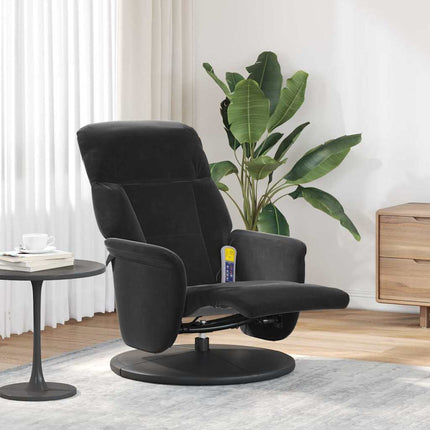 Massagefåtölj Svart 91 x 71 x 105 cm Sammet