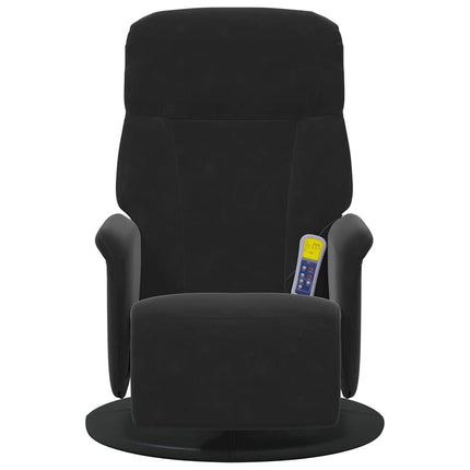 Massagefåtölj Svart 91 x 71 x 105 cm Sammet