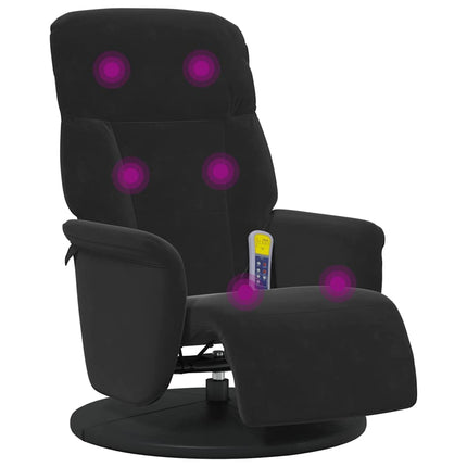 Massagefåtölj Svart 91 x 71 x 105 cm Sammet