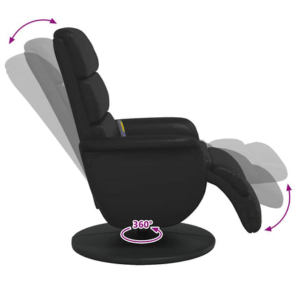 Massagefåtölj Svart 71 x 98 x 106 cm Konstläder