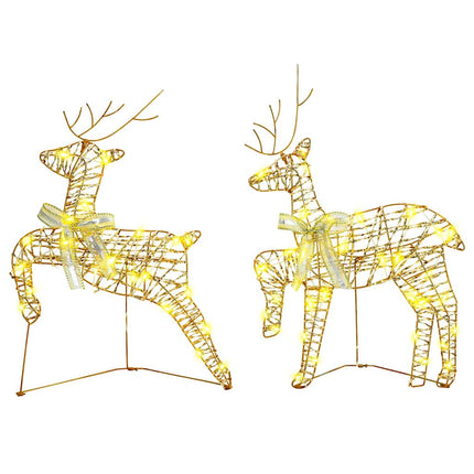 LED Renar med 180 LED-lampor 6 pcs Guld PET