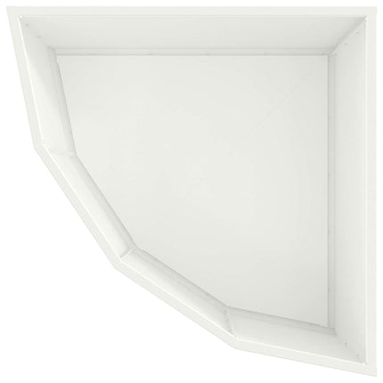 Hörnställning Vit 60 x 60 x 35 cm Stål