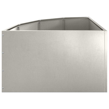 Hörnställning Silver 60 x 60 x 35 cm Rostfritt stål