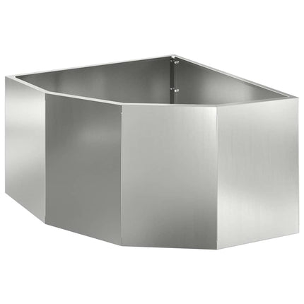 Hörnställning Silver 60 x 60 x 35 cm Galvaniserat stål