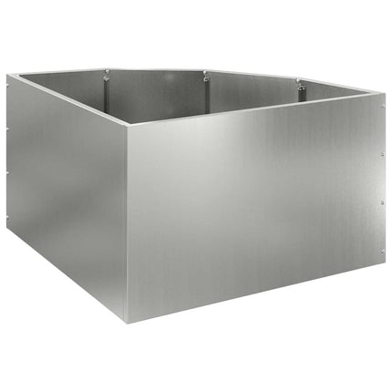 Hörnställning Silver 60 x 60 x 35 cm Galvaniserat stål