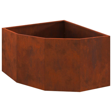 Hörnställning Rostig 60 x 60 x 35 cm Väderbeständigt stål