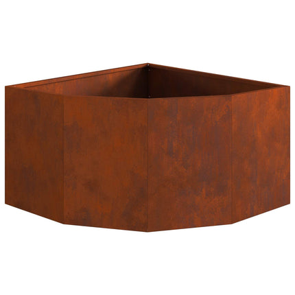 Hörnställning Rostig 60 x 60 x 35 cm Väderbeständigt stål