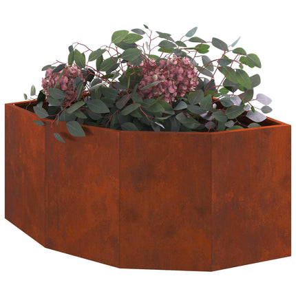 Hörnställning Rostig 60 x 60 x 35 cm Väderbeständigt stål