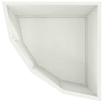 Hörnställning Vit 45 x 45 x 35 cm Stål