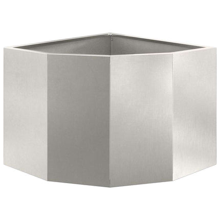 Hörnställning Silver 45 x 45 x 35 cm Rostfritt stål