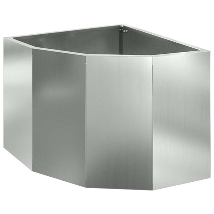 Hörnställning Silver 45 x 45 x 35 cm Galvaniserat stål
