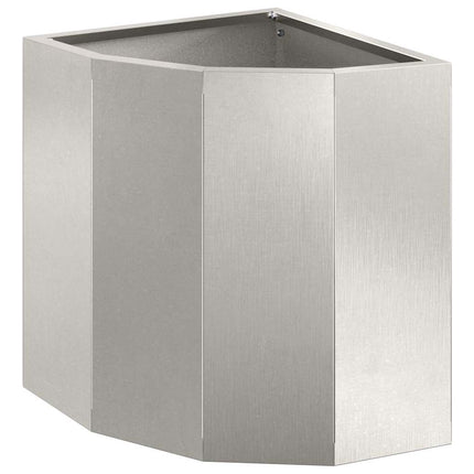Hörnställning Silver 30 x 30 x 35 cm Rostfritt stål