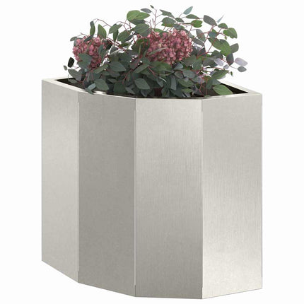 Hörnställning Silver 30 x 30 x 35 cm Rostfritt stål