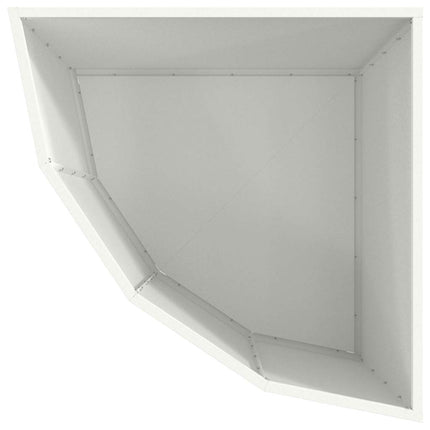 Hörnställning Vit 60 x 60 x 50 cm Stål