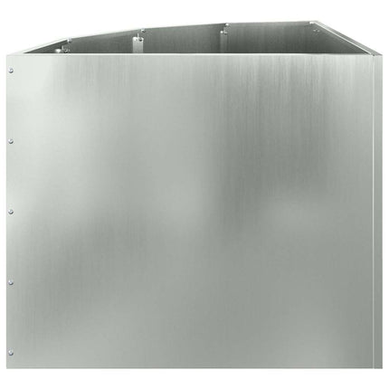 Hörnställning Silver 60 x 60 x 50 cm Galvaniserat stål