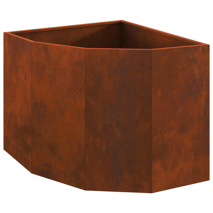 Hörnställning Rostig 60 x 60 x 50 cm Väderbeständigt stål