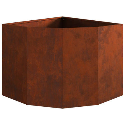 Hörnställning Rostig 60 x 60 x 50 cm Väderbeständigt stål