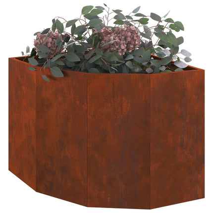 Hörnställning Rostig 60 x 60 x 50 cm Väderbeständigt stål