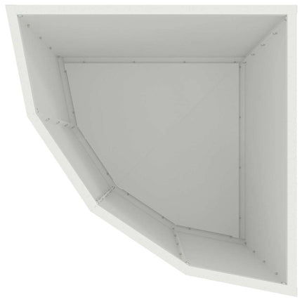 Hörnställning Vit 45 x 45 x 50 cm Stål