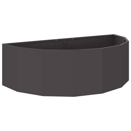 Planteringskärl Svart 120 x 60 x 35 cm Stål