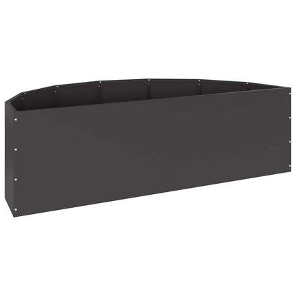 Planteringskärl Svart 120 x 60 x 35 cm Stål
