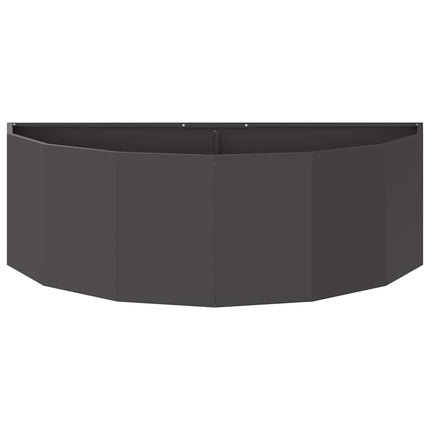 Planteringskärl Svart 120 x 60 x 35 cm Stål