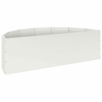 Planteringskärl Vit 120 x 60 x 35 cm Stål