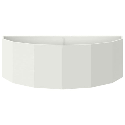 Planteringskärl Vit 120 x 60 x 35 cm Stål