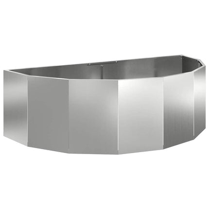 Planteringskärl Silver 120 x 60 x 35 cm Galvaniserat Stål
