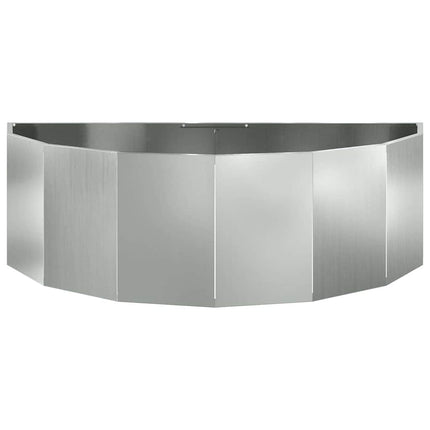 Planteringskärl Silver 120 x 60 x 35 cm Galvaniserat Stål