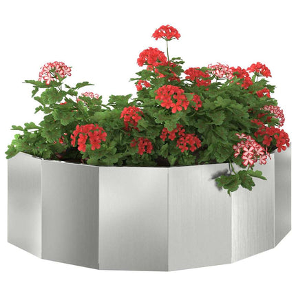 Planteringskärl Silver 120 x 60 x 35 cm Galvaniserat Stål