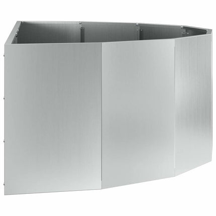 Planteringskärl Silver 120 x 60 x 35 cm Galvaniserat Stål