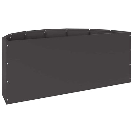 Planteringskärl Svart 90 x 45 x 35 cm Stål