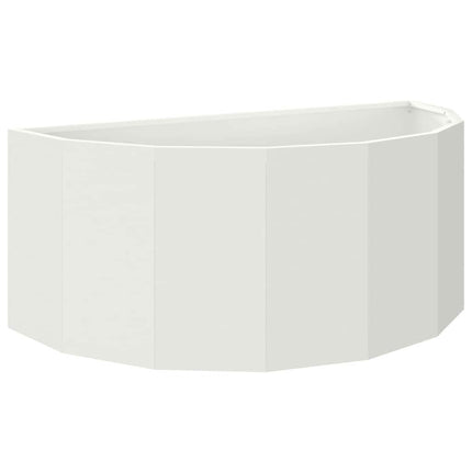 Planteringskärl Vit 90 x 45 x 35 cm Stål