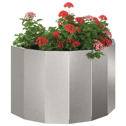 Planteringskärl Silver 60 x 30 x 35 cm Rostfritt stål