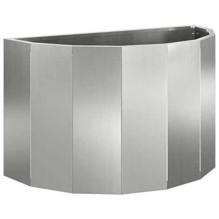 Planteringskärl Silver 60 x 30 x 35 cm Galvaniserat Stål