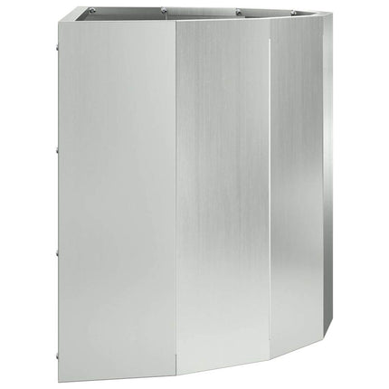 Planteringskärl Silver 60 x 30 x 35 cm Galvaniserat Stål