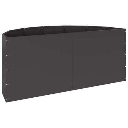 Planteringskärl Svart 120 x 60 x 50 cm Stål