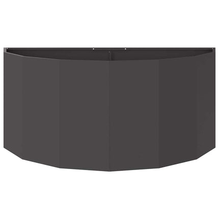 Planteringskärl Svart 120 x 60 x 50 cm Stål