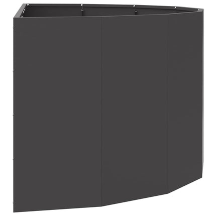Planteringskärl Svart 120 x 60 x 50 cm Stål