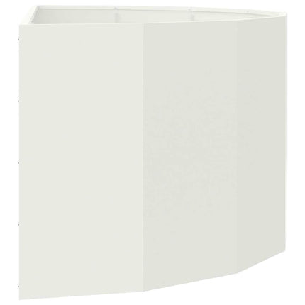 Planteringskärl Vit 120 x 60 x 50 cm Stål