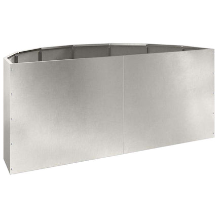 Planteringskärl Silver 120 x 60 x 50 cm Rostfritt stål