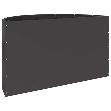 Planteringskärl Svart 90 x 45 x 50 cm Stål