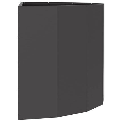 Planteringskärl Svart 90 x 45 x 50 cm Stål