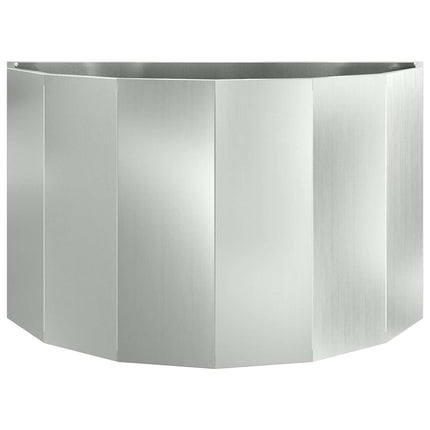 Planteringskärl Silver 90 x 45 x 50 cm Galvaniserat Stål