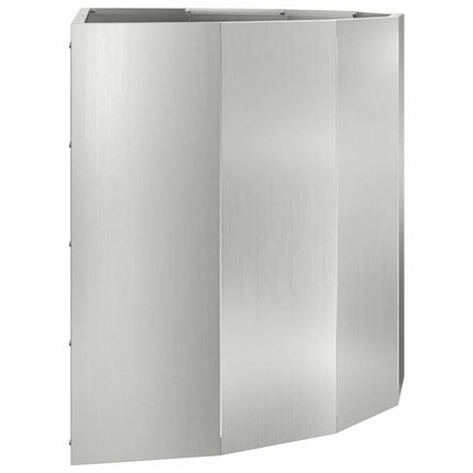 Planteringskärl Silver 90 x 45 x 50 cm Galvaniserat Stål