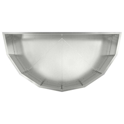 Planteringskärl Silver 90 x 45 x 50 cm Galvaniserat Stål