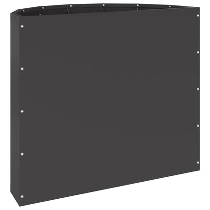 Planteringskärl Svart 60 x 30 x 50 cm Stål