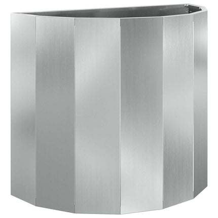 Planteringskärl Silver 60 x 30 x 50 cm Galvaniserat Stål