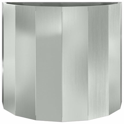Planteringskärl Silver 60 x 30 x 50 cm Galvaniserat Stål